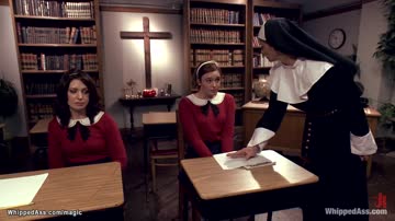 Nun bound and whipped students