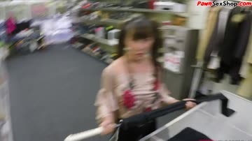 Kinky pawnshop asian pov sucking before sex and facial