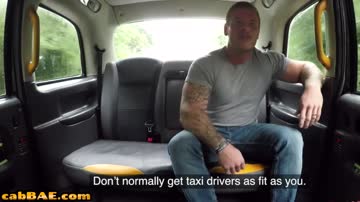 Busty UK taxi driver sucks and gets licked before sex