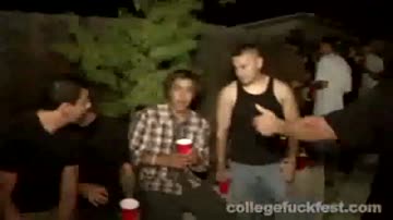 College whore doggystyled at frat party