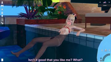 Honey select two little girl in swimming pool