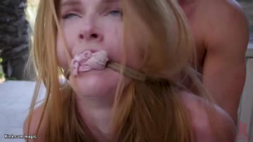 Dude with boss fucks bound stepsister