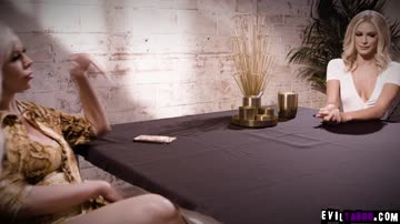 Egomaniac Lesbian boss falls into a revenge trap