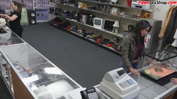 Busty latin pawnshop babe with booty fucked pov by manager