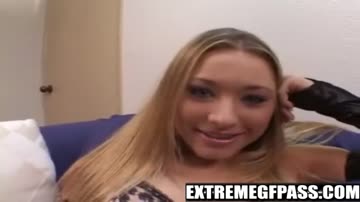 Kayla Marie gagging cock and licking balls