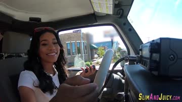 Big assed ebony teen eats dick