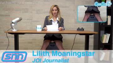 Camsoda - JOI reporter Lilith Moaningstar masturbating
