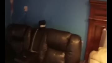 Amateur Blonde dressed as a cop has anal sex with creampie