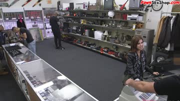 Petite brunette does ass lick before getting fucked doggy