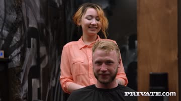Tatoo'd Vasilisa Lisa teen hairdresser anal