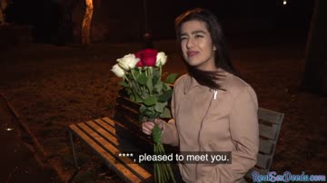 Real pulled newbie giving brain and gagging on cock