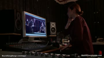 Blackmailed Asian slut group fucked