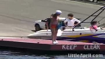 Horny Petite Teen Little April Performs Solo Outdoors