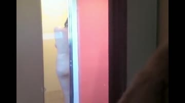 my hot stepmom showering with the door open