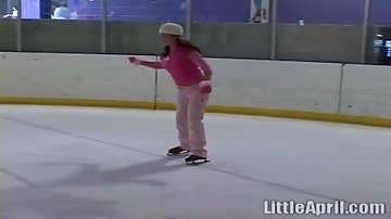 Little April And Her Solo Performance At The Skating Ring