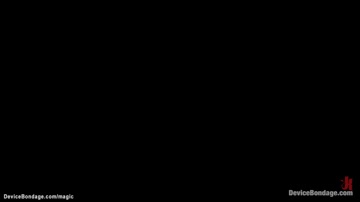 Bound lesbian ass hooked and toyed