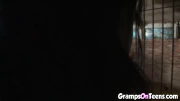 Teen Slave Blows Old Master