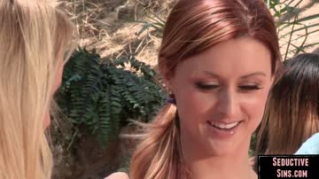 Busty ginger girlfriend riding bf during secret rean de vous