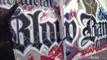 Whore gangbangs black dicks