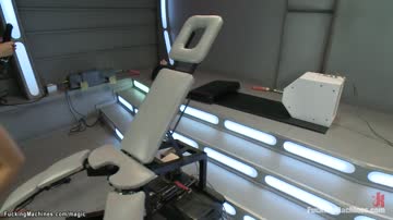 Hot ass blond fucks machine and Sybian