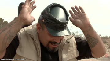 Cowboy rough anal fucks sexy brunette teen