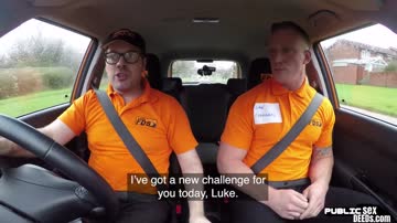 Real brit mature nailed in car by driving trainee