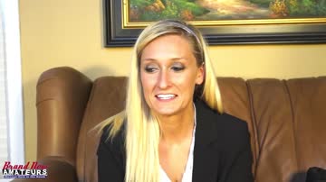 amateur ADDISON reluctantly tries out for porn.