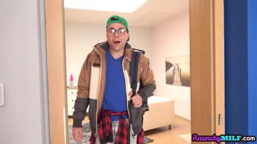 Busty british milf seduces guy into kinky sex