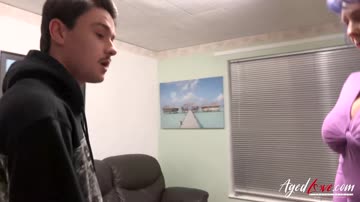 AgedLovE Big Tits of Mature Tigger Played and Blowjob for John Luna