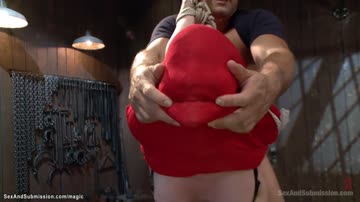 Bound babe rough fucked by big cock