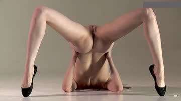 Naked Gymnast routine