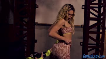 Babe and tattooed milf gonzo director