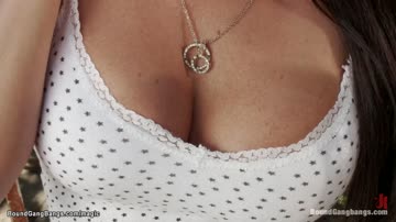 Burglars fucking bound busty MILF