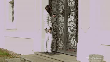 Young girl gets orgasms on the street