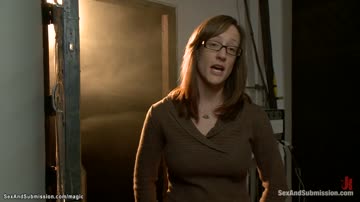 Gagged bound brunette slut dp fucked