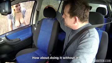 kinky driver-takes blonde mouth and pussy as paymenthd