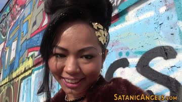 Tattooed lil teen asian anally rides