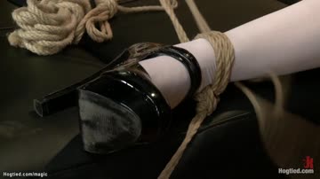 Bound slut anal fucked in doggy