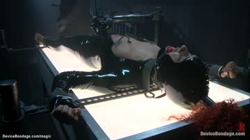 Gagged ebony spanked and anal fingered