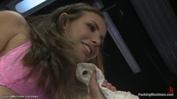 Lesbians anal finger and fuck machines