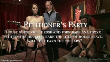 Ebony petitioner fucked by big cock