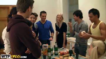 Celebrating exams with hot college sluts