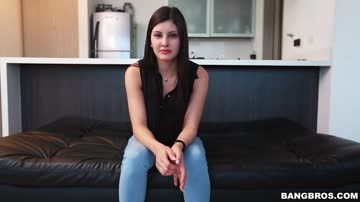 the agent takes samanta lopez to demonstrate her to a client.