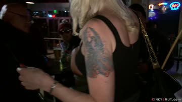 Bound babe anal gang bang public sex