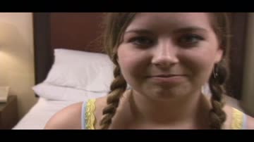 Cute young girl first casting