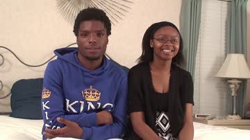 Amateur ebony chick gets fucked hard by her boyfriend