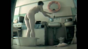 Our mom bathes in our presence