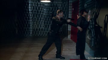 Bank robber bound and fucked