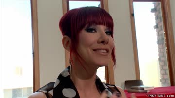 Redhead MILF spank and whip prostitute