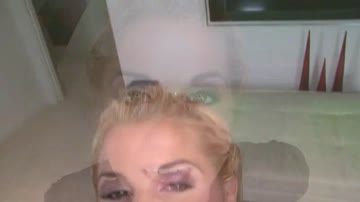 Cute Blonde teen Eating Cum After a Nice Fuck and a Blowjob